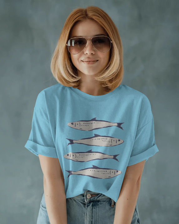 cool simple fish tee (Unisex)